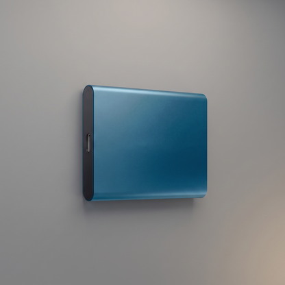 Portable high-speed SSD, top view